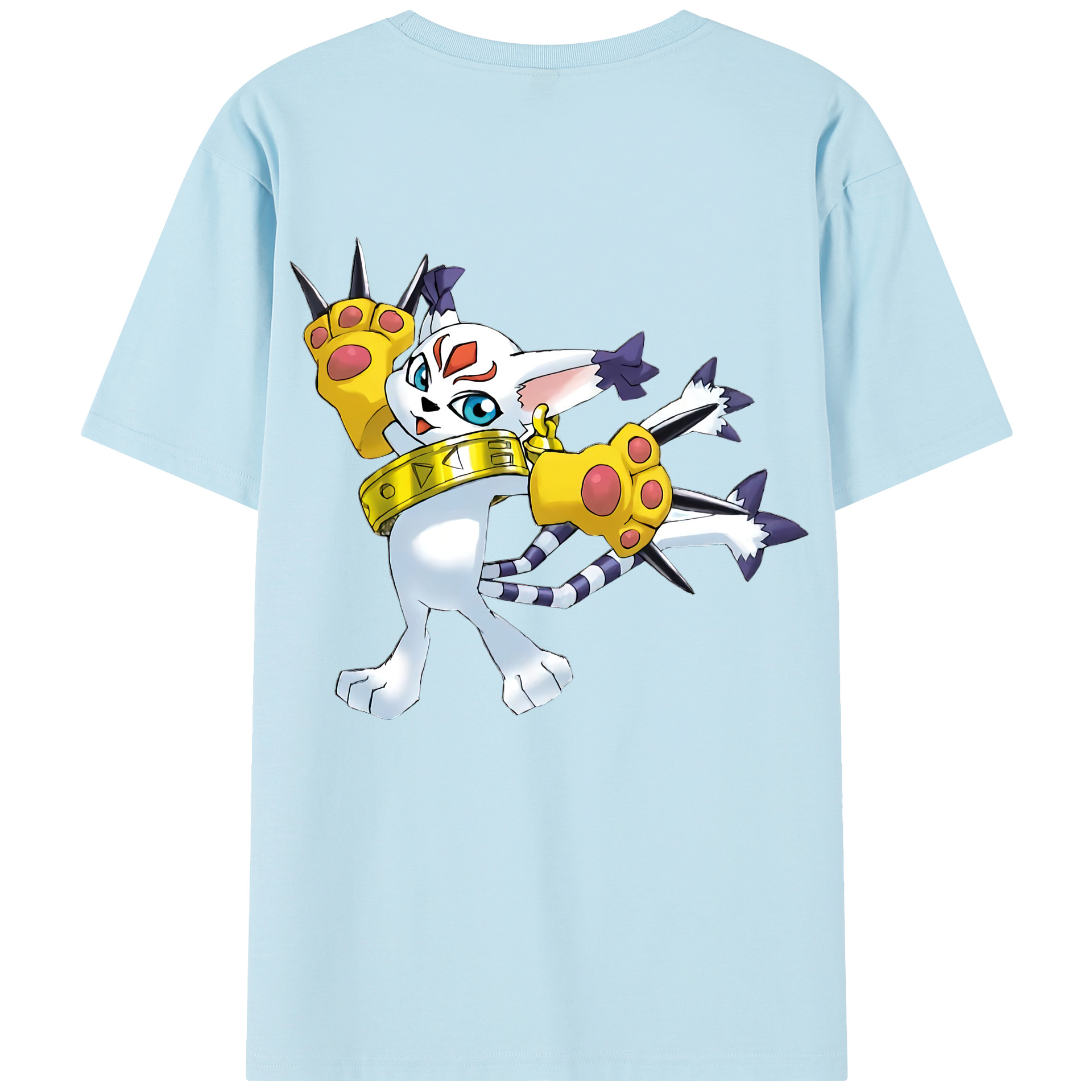 （画像用） Digimon デジタルモンスター/デジモン 綿100％半袖Tシャツ（背面プリント）